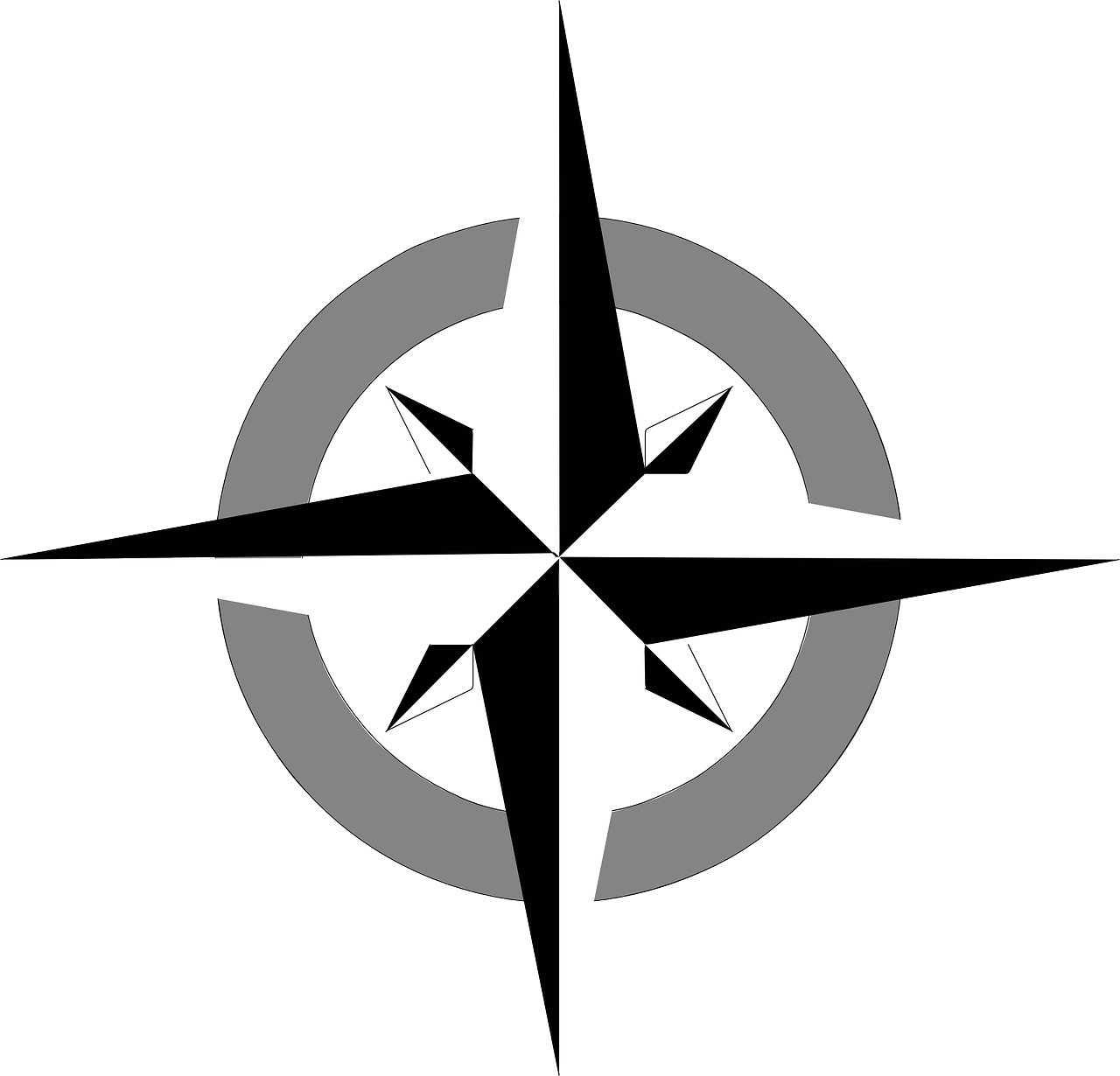 Kompass-Rosette